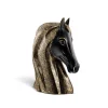 Outlet Black Paisley Large Porcelain Horse Bust Ornament Porcelain Line