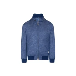 Fashion Blouson With Crocodile Leather Inserts Junior Outerwear
