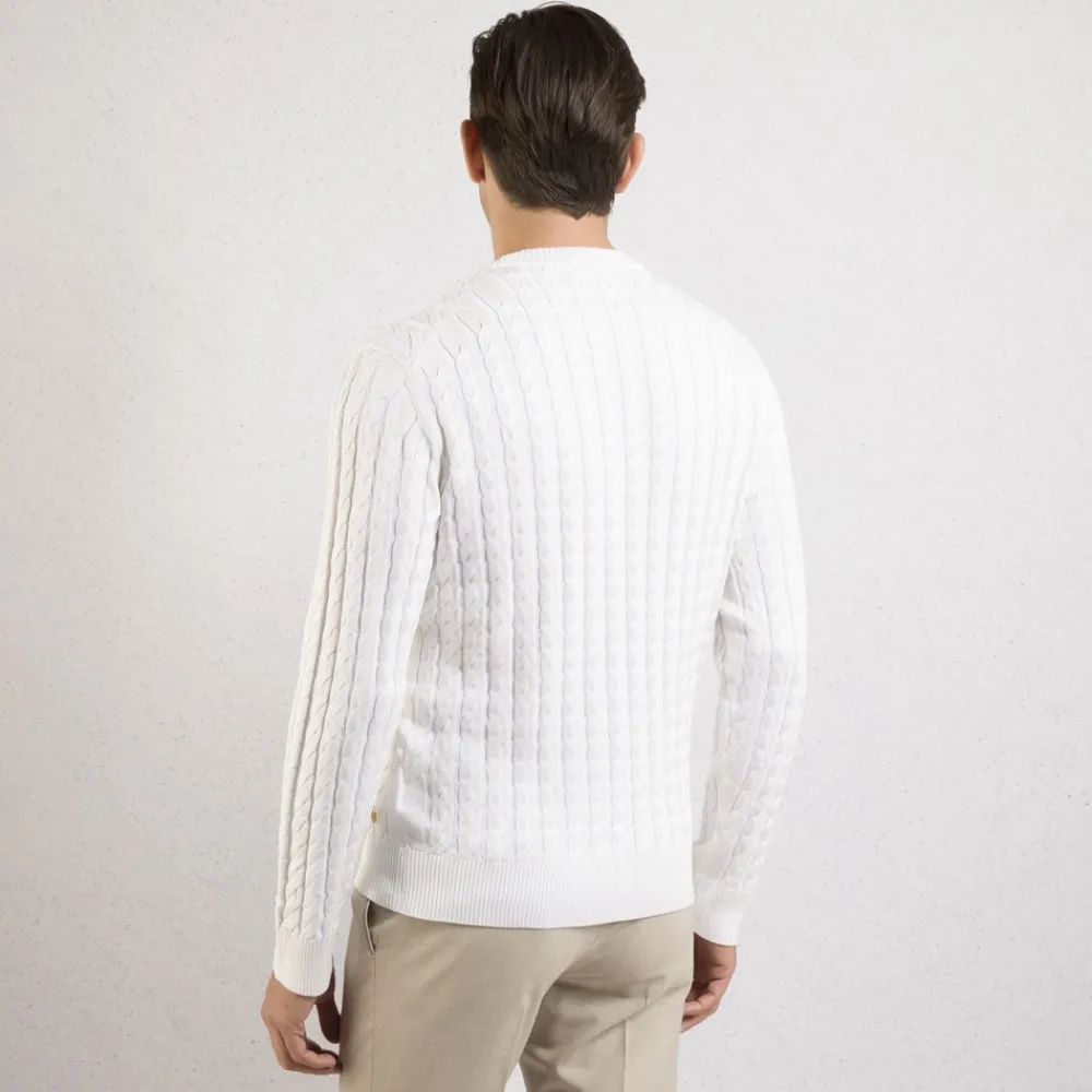 Best Cable Knit Crew Neck Sweater Mens Knitwear