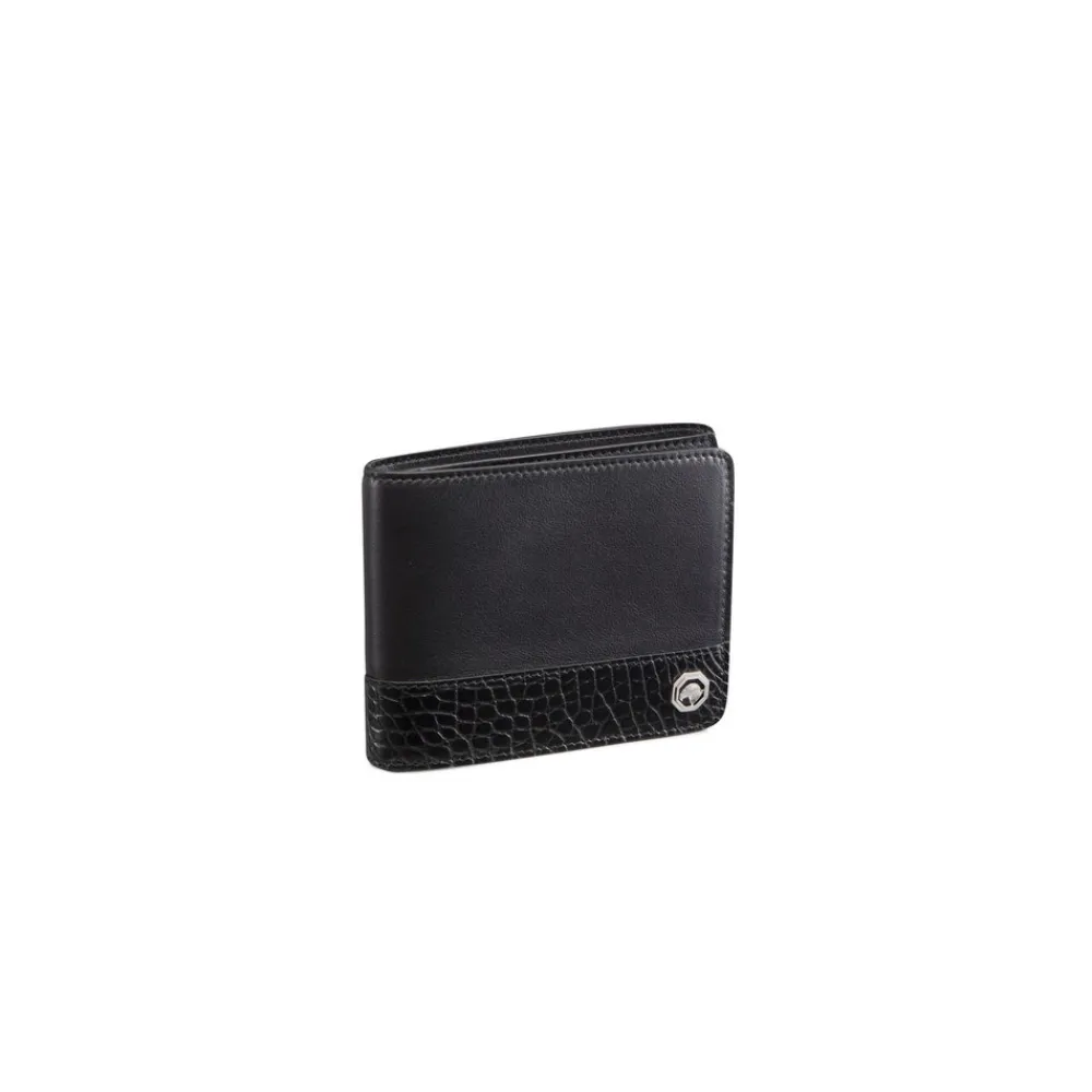 Flash Sale Calfskin And Alligator Leather Bifold Wallet Small Leather Goods
