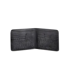 Sale Calfskin And Alligator Leather Bifold Wallet Small Leather Goods