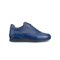 Shop Calfskin And Crocodile Trainers Sneakers
