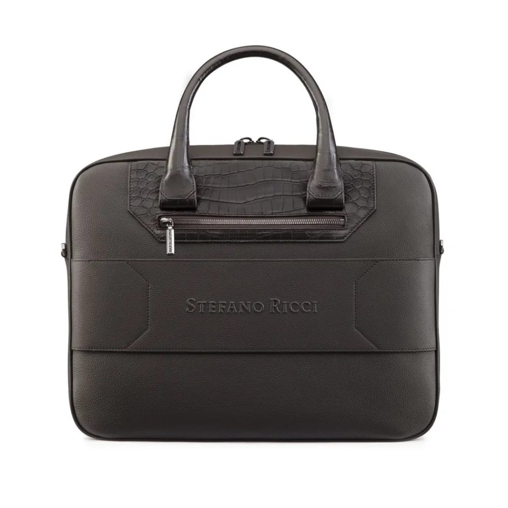 Best Calfskin And Matted Crocodile Business Bag Bags