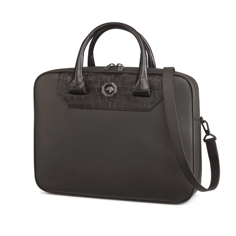 Best Calfskin And Matted Crocodile Business Bag Bags