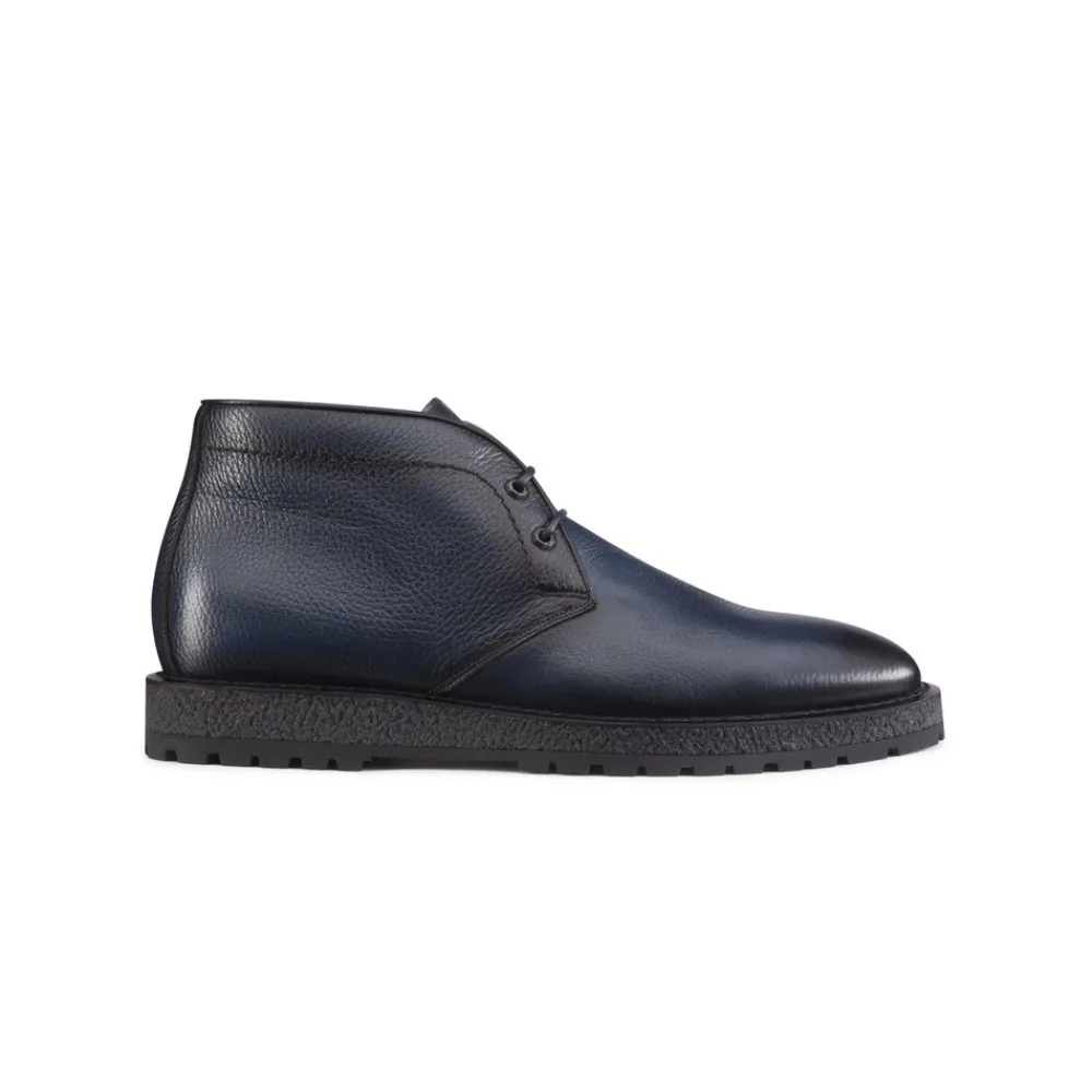 Outlet Calfskin Leather Chukka Boots Oxford & Derbies