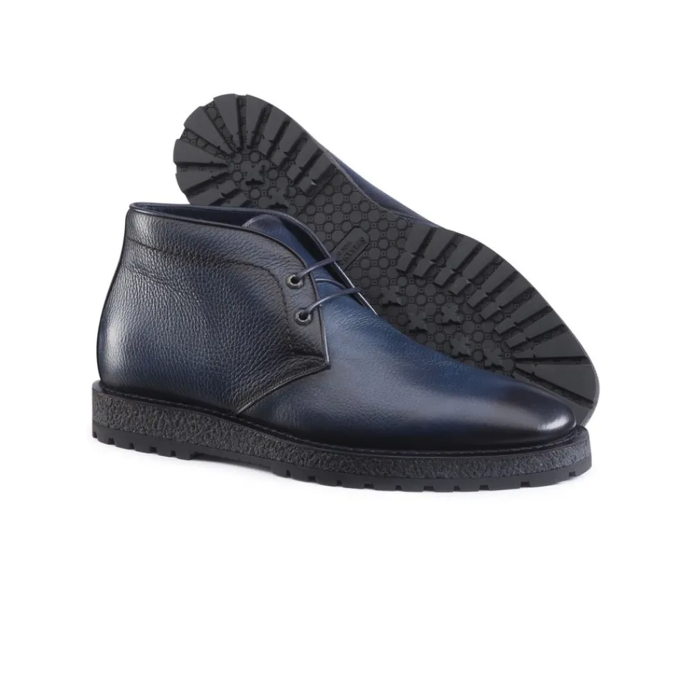 Outlet Calfskin Leather Chukka Boots Oxford & Derbies