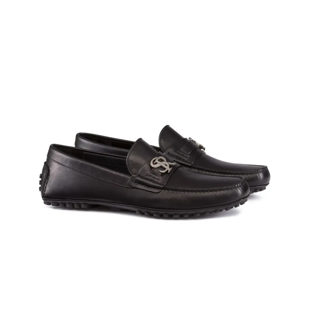 Sale Calfskin Leather Driving Shoes Loafers