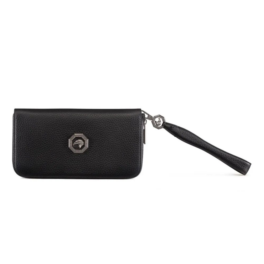 Sale Calfskin Leather Large Zip Around Wallet Small Leather Goods