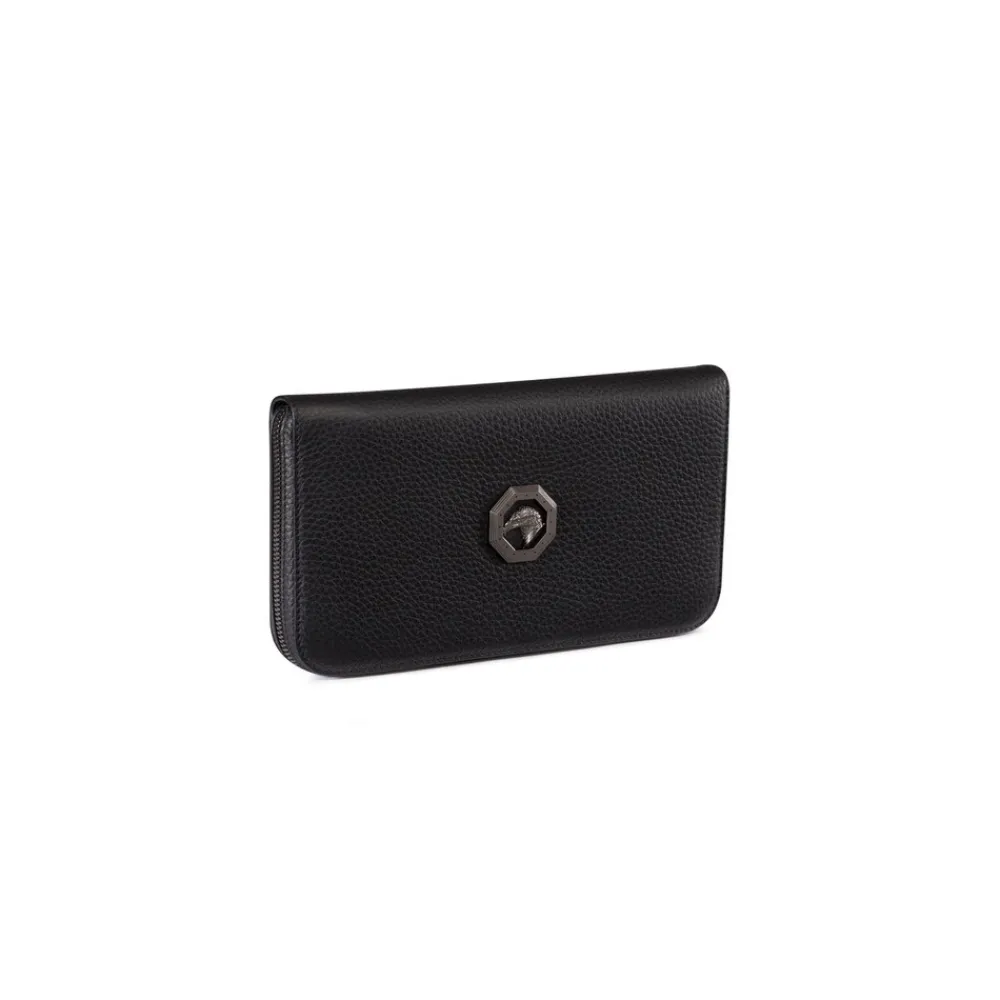 Sale Calfskin Leather Large Zip Around Wallet Small Leather Goods