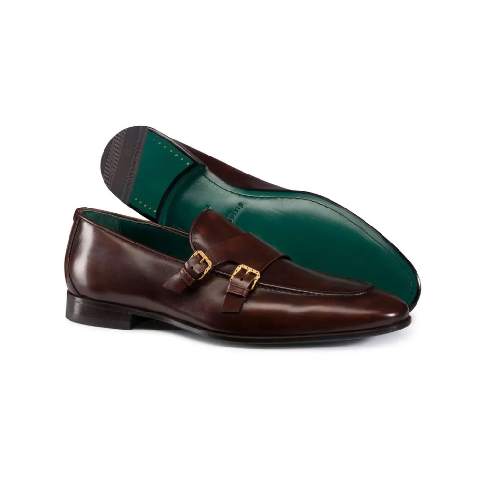 Best Calfskin Leather Monk Strap Loafers Loafers