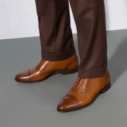Online Calfskin Leather Oxford Shoes Oxford & Derbies