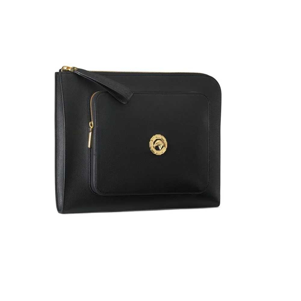 Cheap Calfskin Leather Portfolio Small Leather Goods