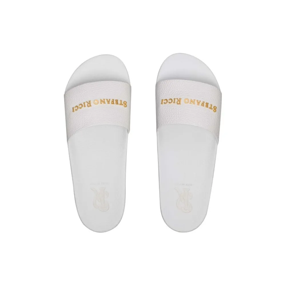 Discount Calfskin Leather Slides Espadrilles & Sandals