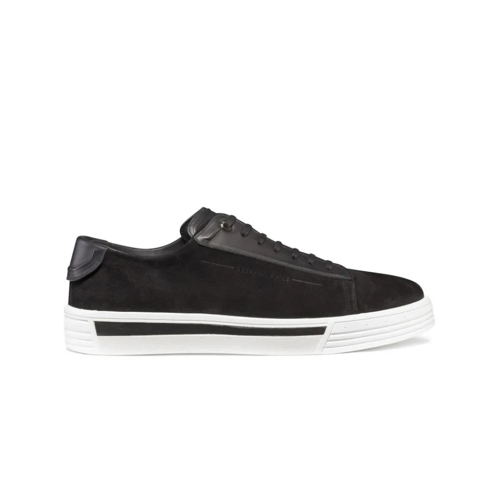Outlet Calfskin Leather Sneakers Sneakers