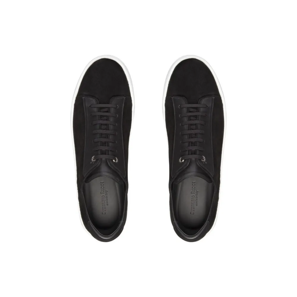 Outlet Calfskin Leather Sneakers Sneakers