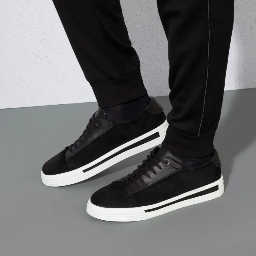 Outlet Calfskin Leather Sneakers Sneakers
