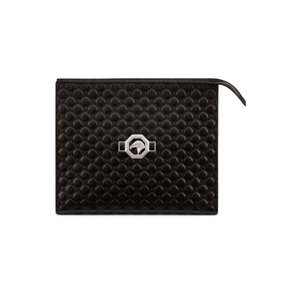 Cheap Calfskin Leather Travel Pouch Small Leather Goods