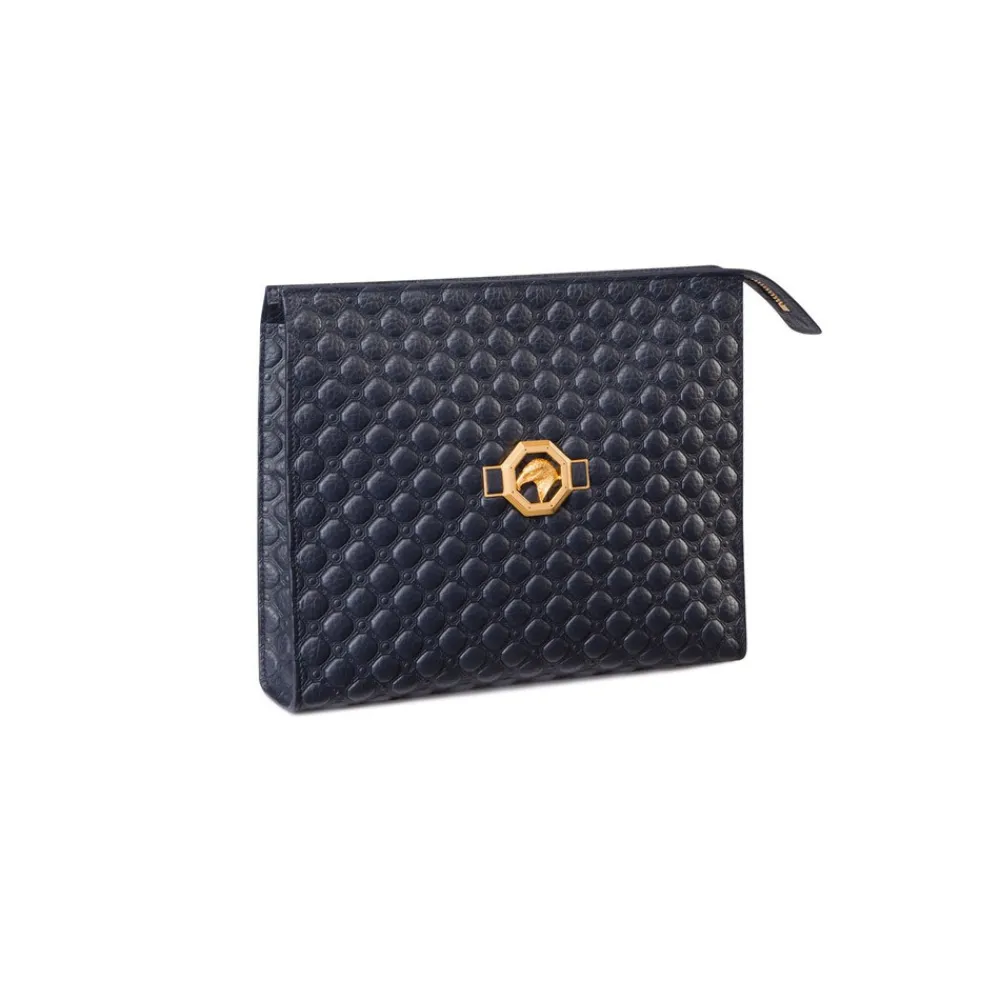 Discount Calfskin Leather Travel Pouch Small Leather Goods