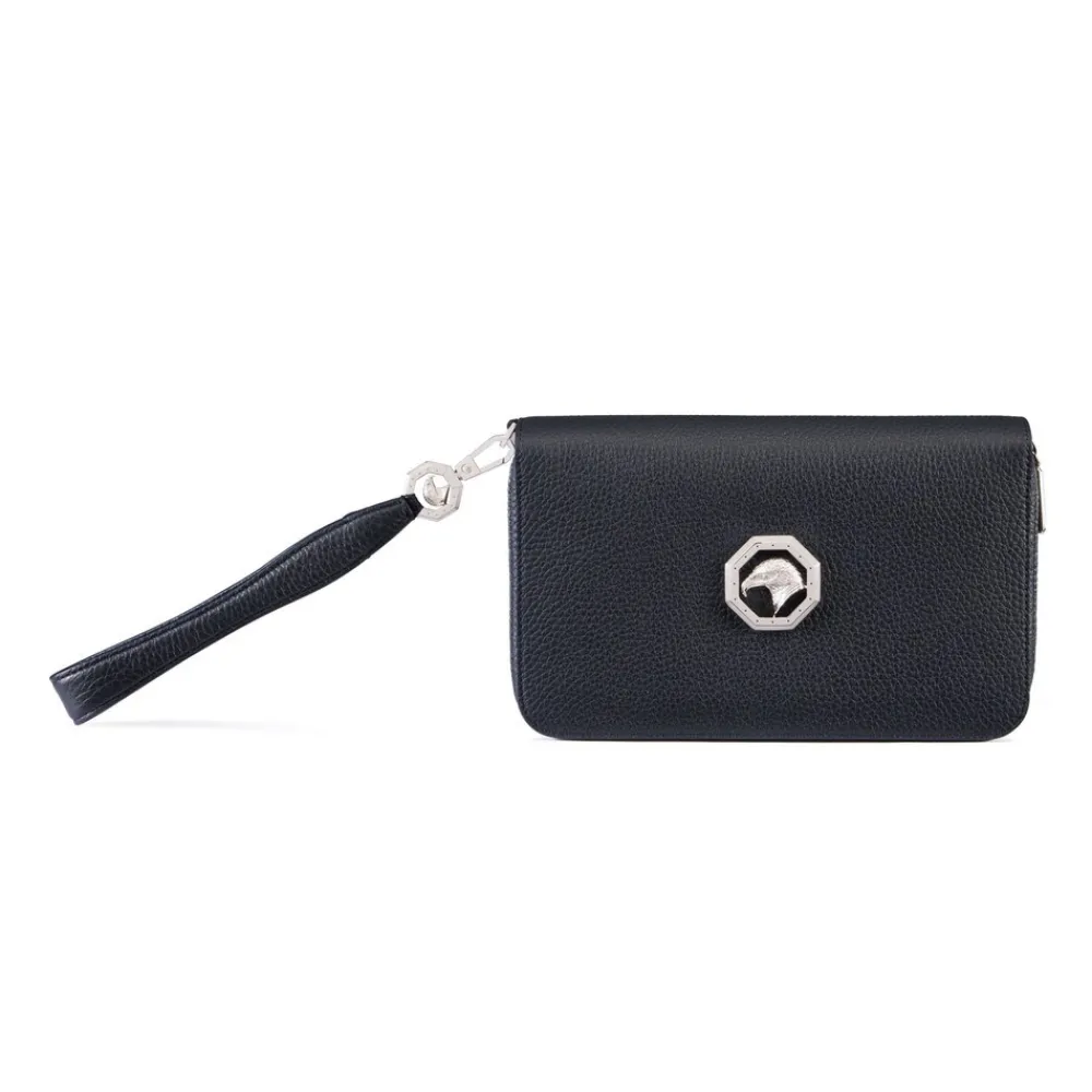 Shop Calfskin Leather Zip-Around Wallet Small Leather Goods