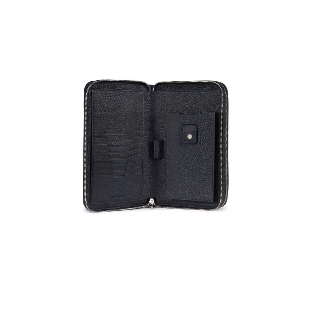 Shop Calfskin Leather Zip-Around Wallet Small Leather Goods