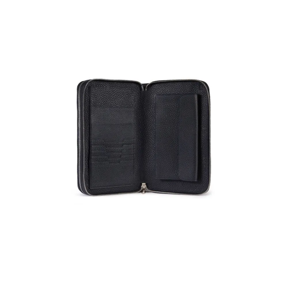 Shop Calfskin Leather Zip-Around Wallet Small Leather Goods