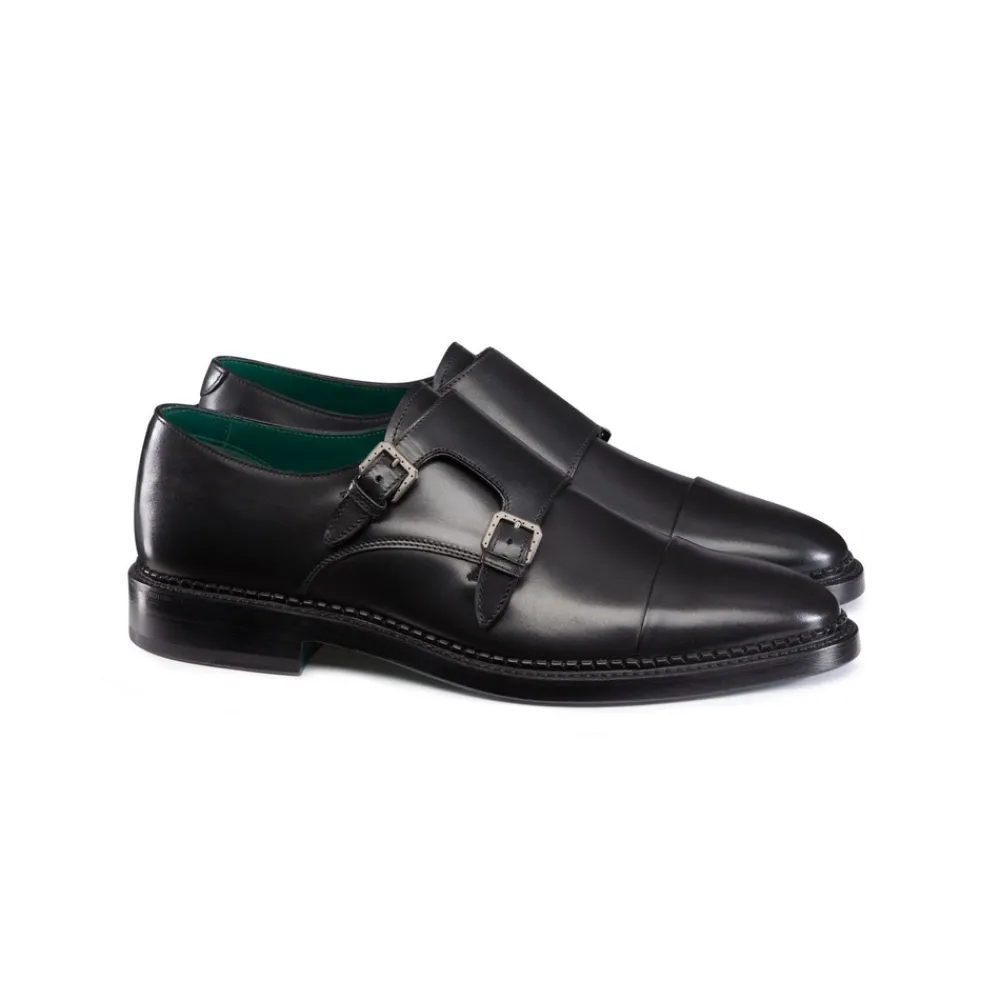 New Calfskin Monk Strap Shoes Dress Shoes