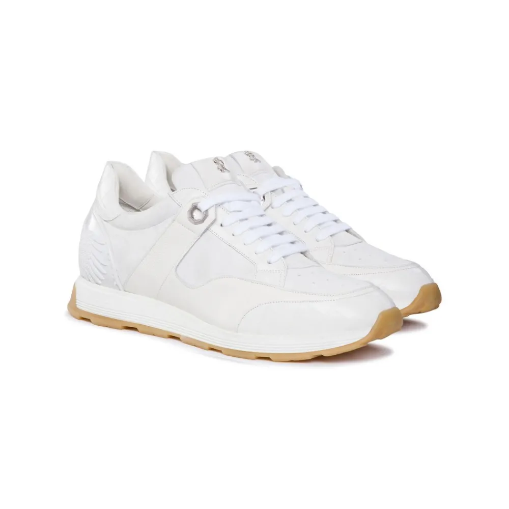Flash Sale Calfskin, Suede And Crocodile Sneakers Sneakers