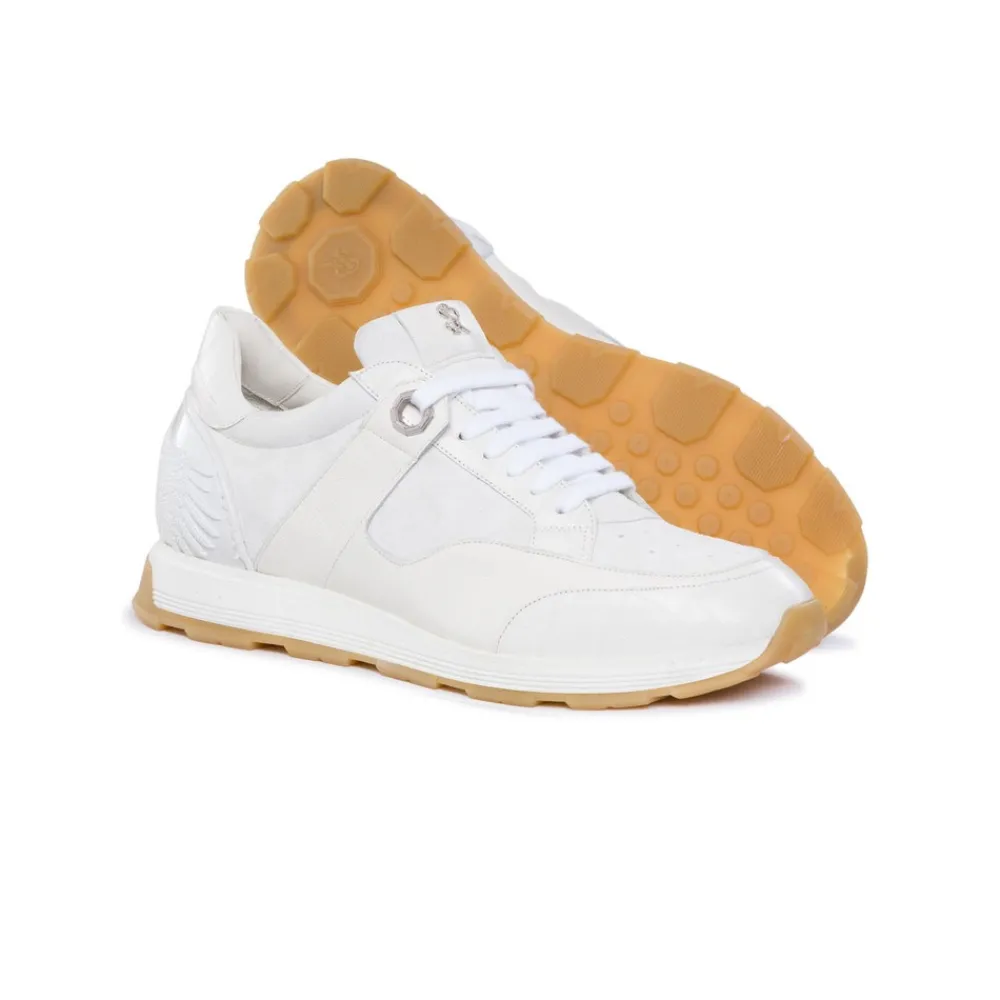 Flash Sale Calfskin, Suede And Crocodile Sneakers Sneakers