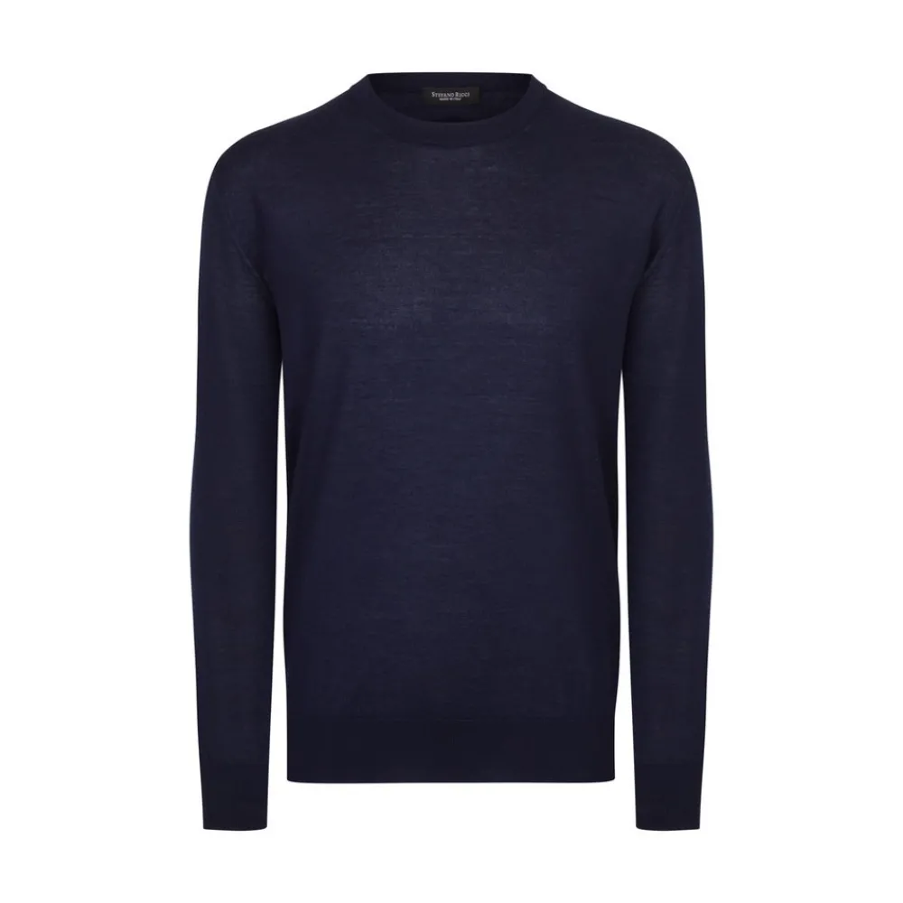 Shop Cashmere And Crocodile Crew Neck Sweater Mens Knitwear