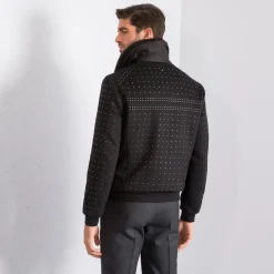 Best Sale Cashmere And Mink Blouson Mens Outerwear
