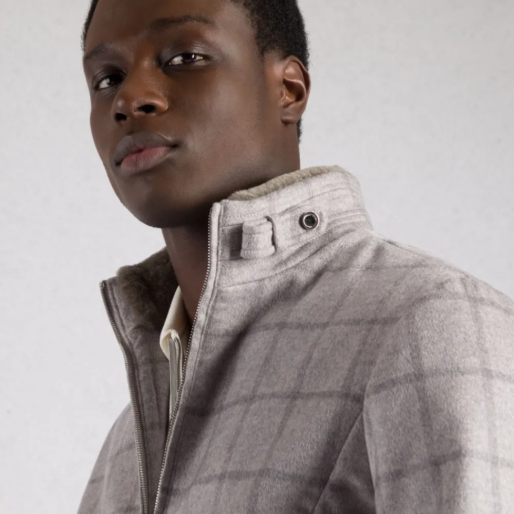 Online Cashmere And Mink Fur Blouson Mens Outerwear