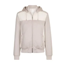 Fashion Cashmere And Nubuck Crocodile Hooded Blouson Mens Outerwear