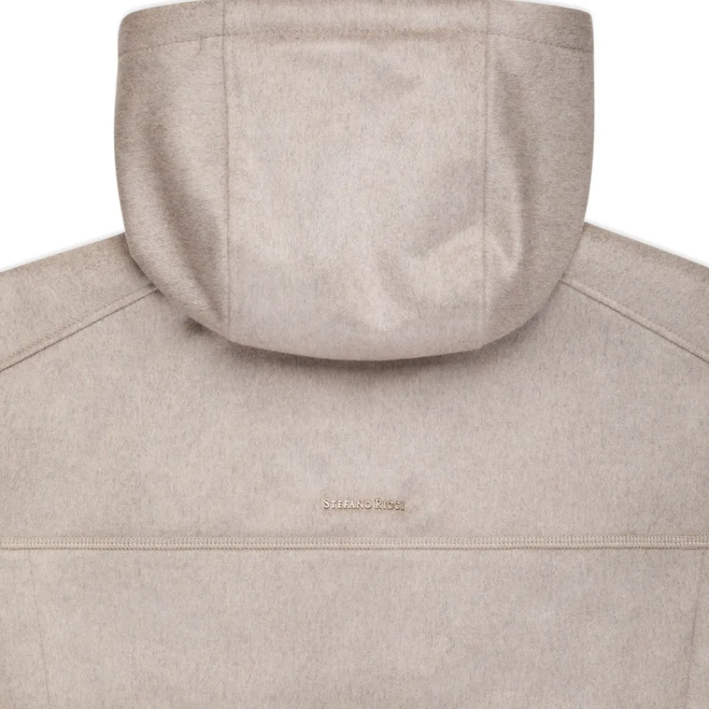 Fashion Cashmere And Nubuck Crocodile Hooded Blouson Mens Outerwear
