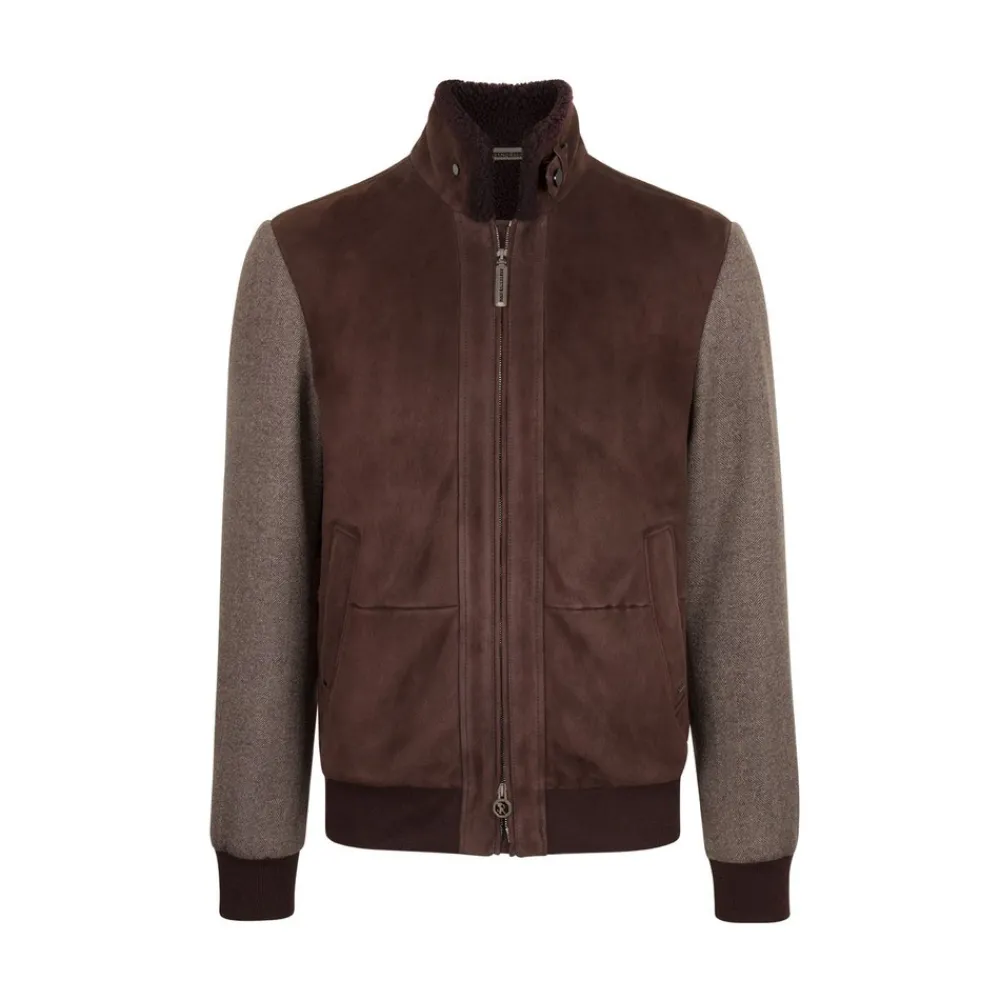 Best Sale Cashmere And Shearling Blouson Mens Outerwear