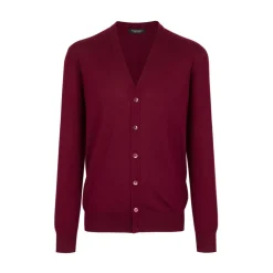 New Cashmere And Silk Cardigan Mens Knitwear