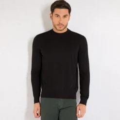 Best Cashmere And Silk Crew Neck Sweater Mens Knitwear