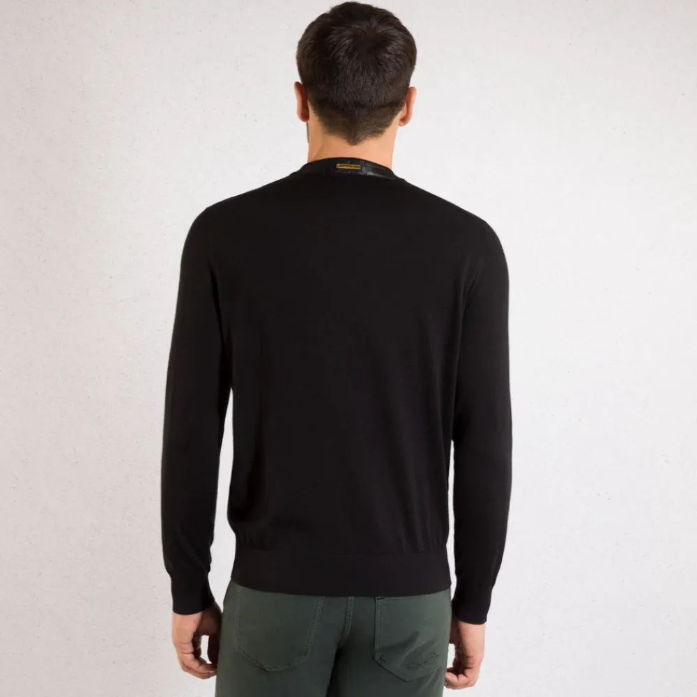 Best Cashmere And Silk Crew Neck Sweater Mens Knitwear