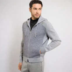Cheap Cashmere And Silk Hooded Jogging Blouson Mens Jogging Suits