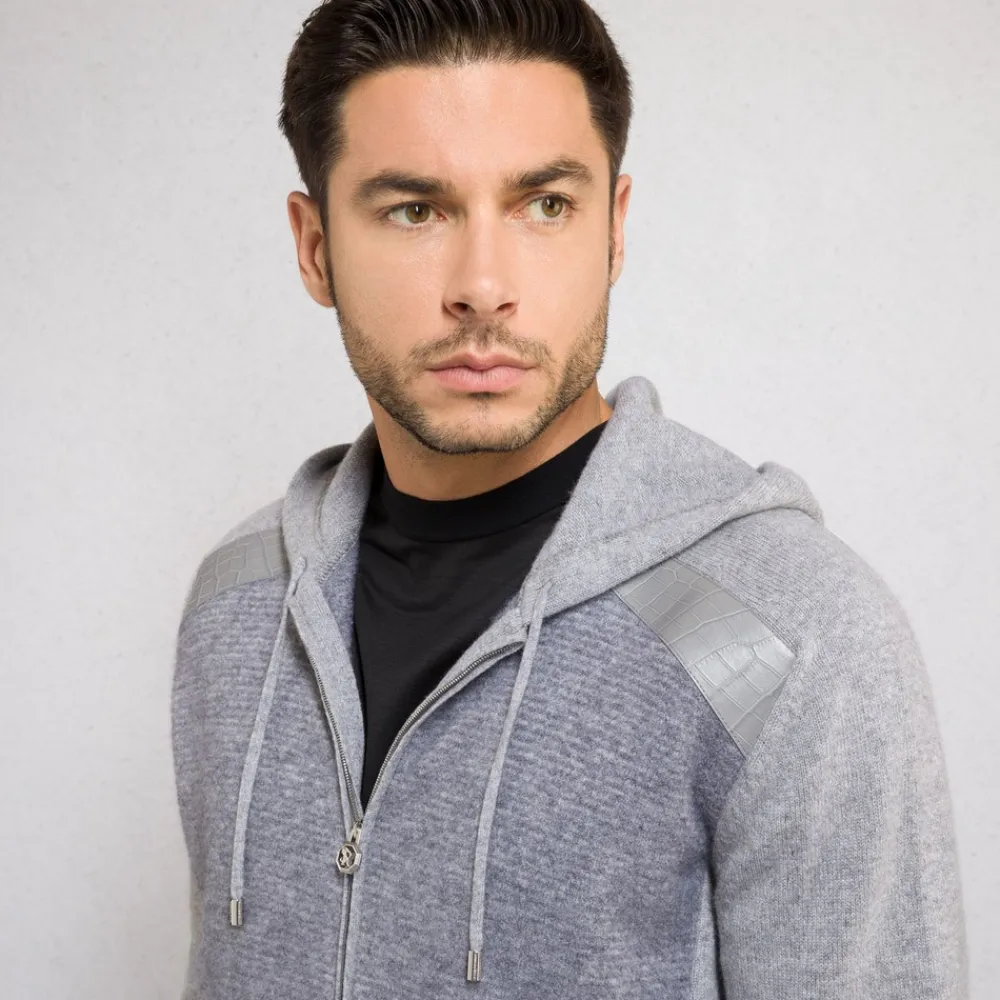 Cheap Cashmere And Silk Hooded Jogging Blouson Mens Jogging Suits