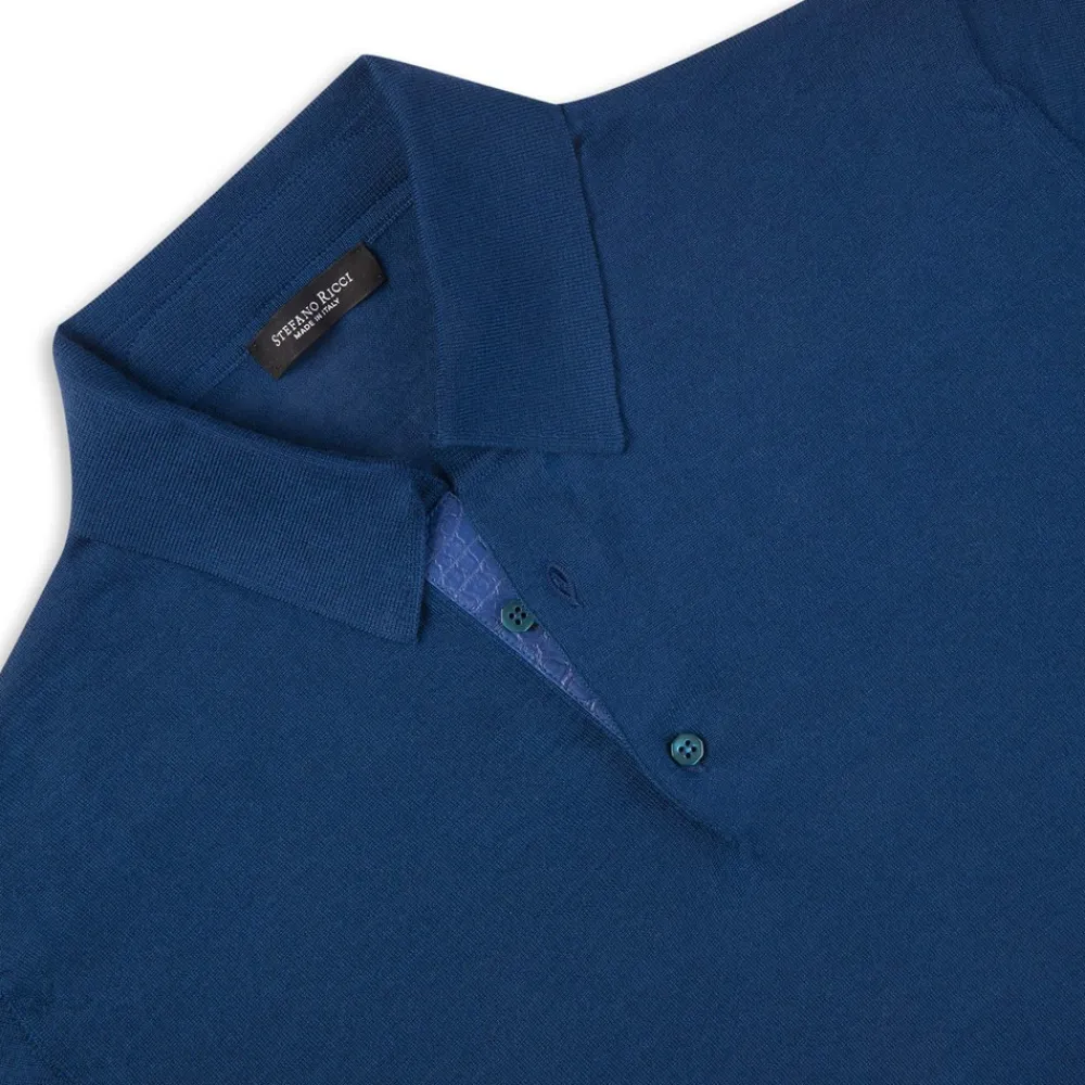 Best Sale Cashmere And Silk Three-Button Polo Shirt Mens Knitwear