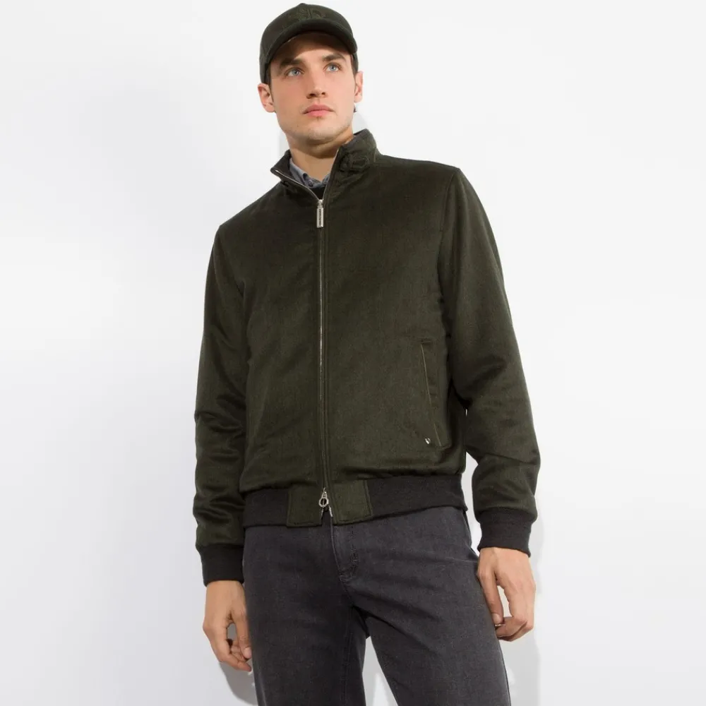 Store Cashmere And Suede Blouson Mens Outerwear