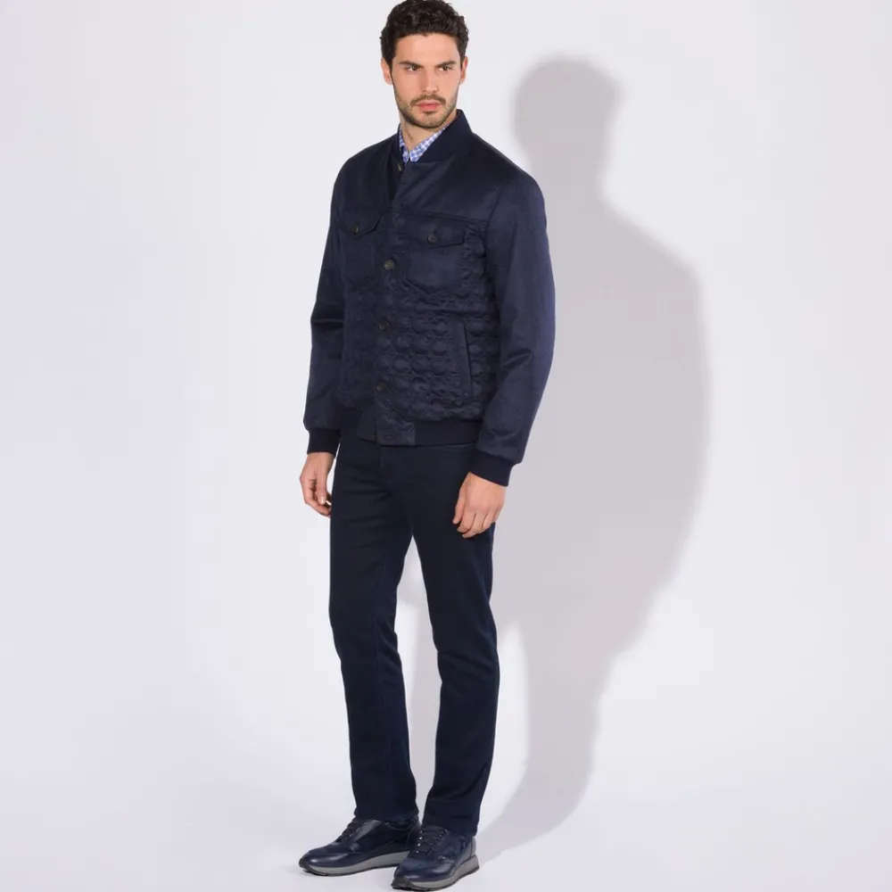 Cheap Cashmere Blouson Mens Outerwear