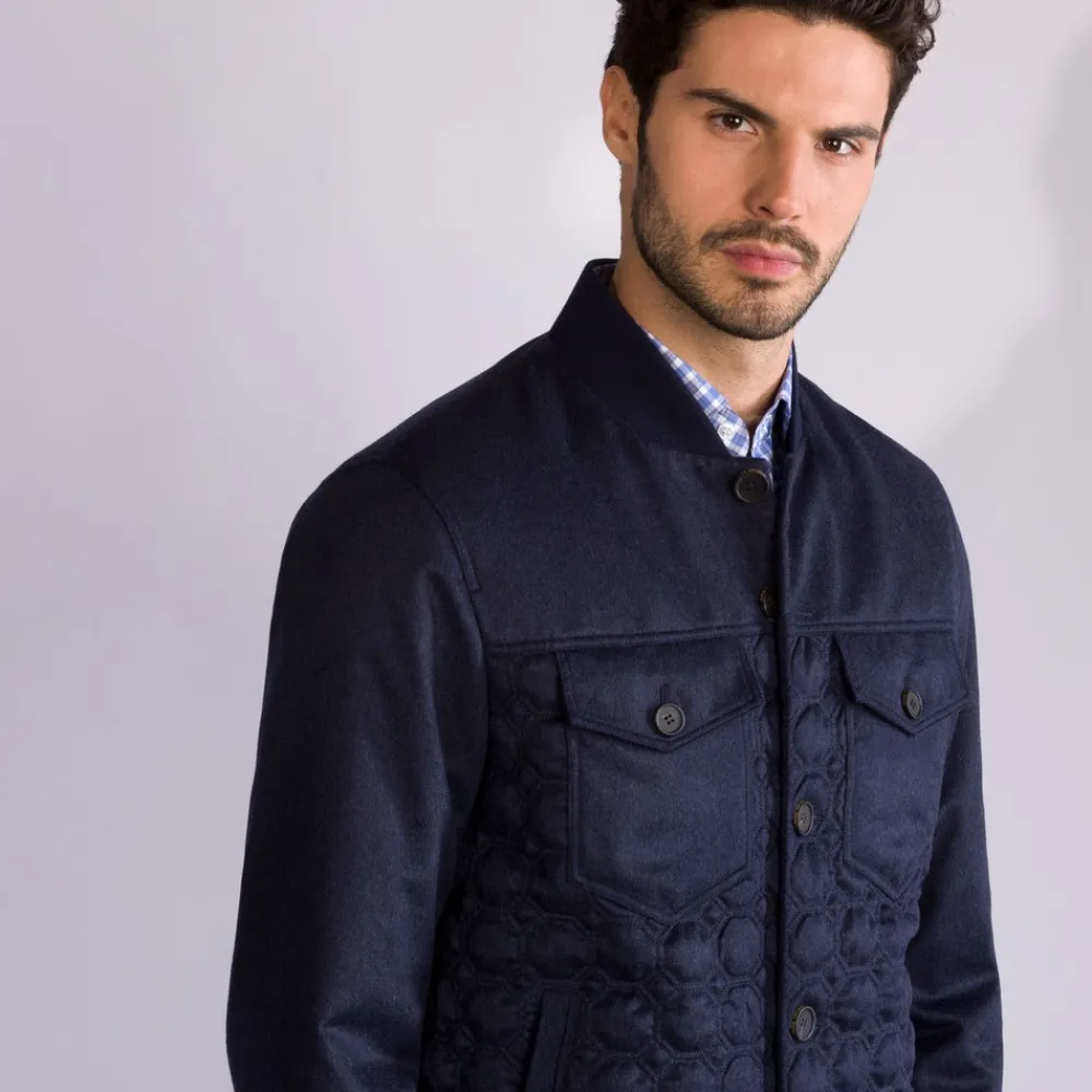 Cheap Cashmere Blouson Mens Outerwear