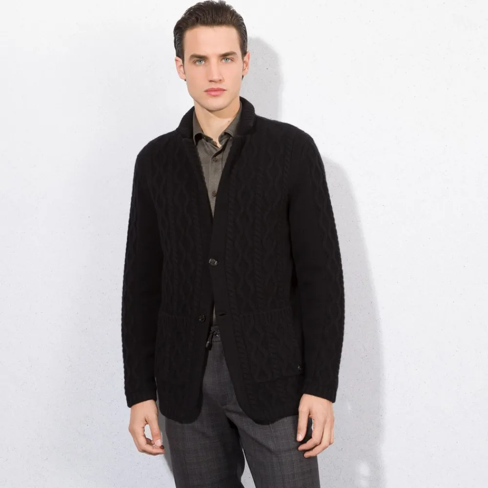 New Cashmere Cardigan Mens Knitwear