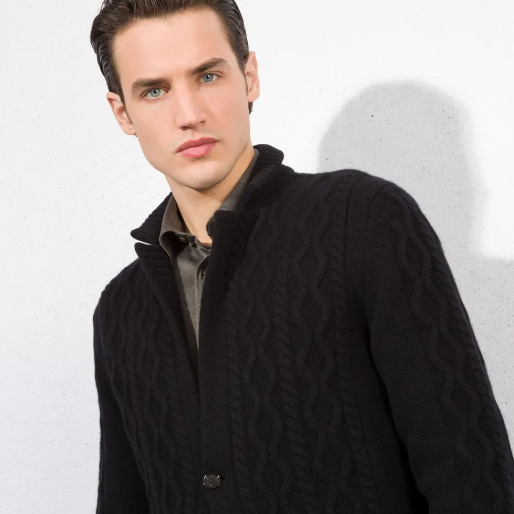 New Cashmere Cardigan Mens Knitwear