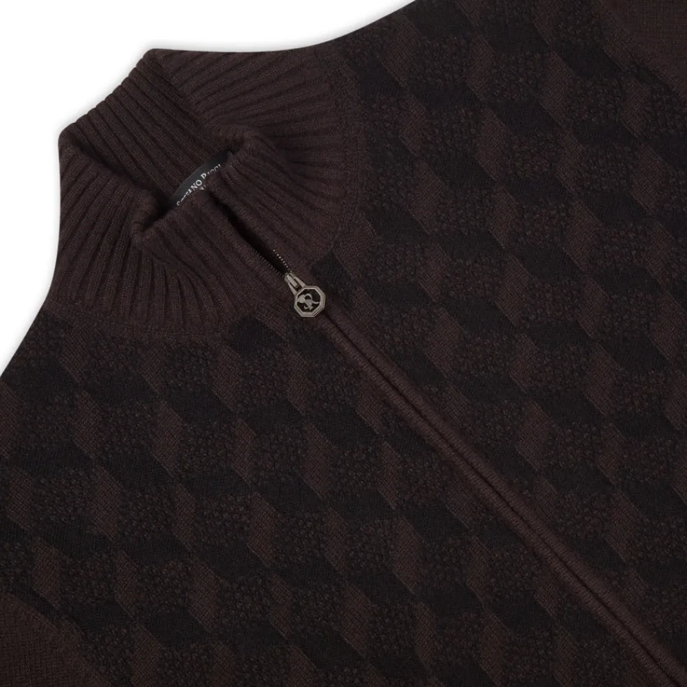 Hot Cashmere Knit Blouson Mens Knitwear