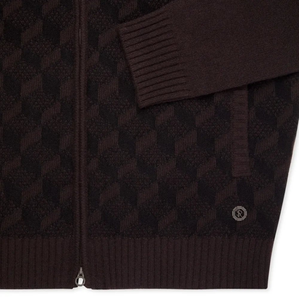 Hot Cashmere Knit Blouson Mens Knitwear