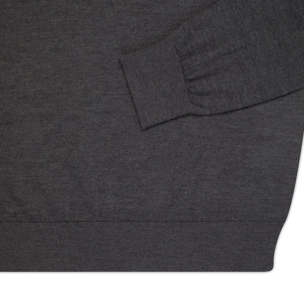 Best Sale Cashmere, Silk And Crocodile Mock Neck Sweater Mens Knitwear
