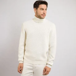 Hot Cashmere Turtleneck Sweater Mens Knitwear