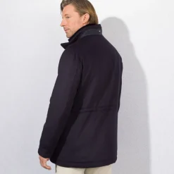 New Chinchilla, Cashmere And Mink Fur Jacket Mens Outerwear